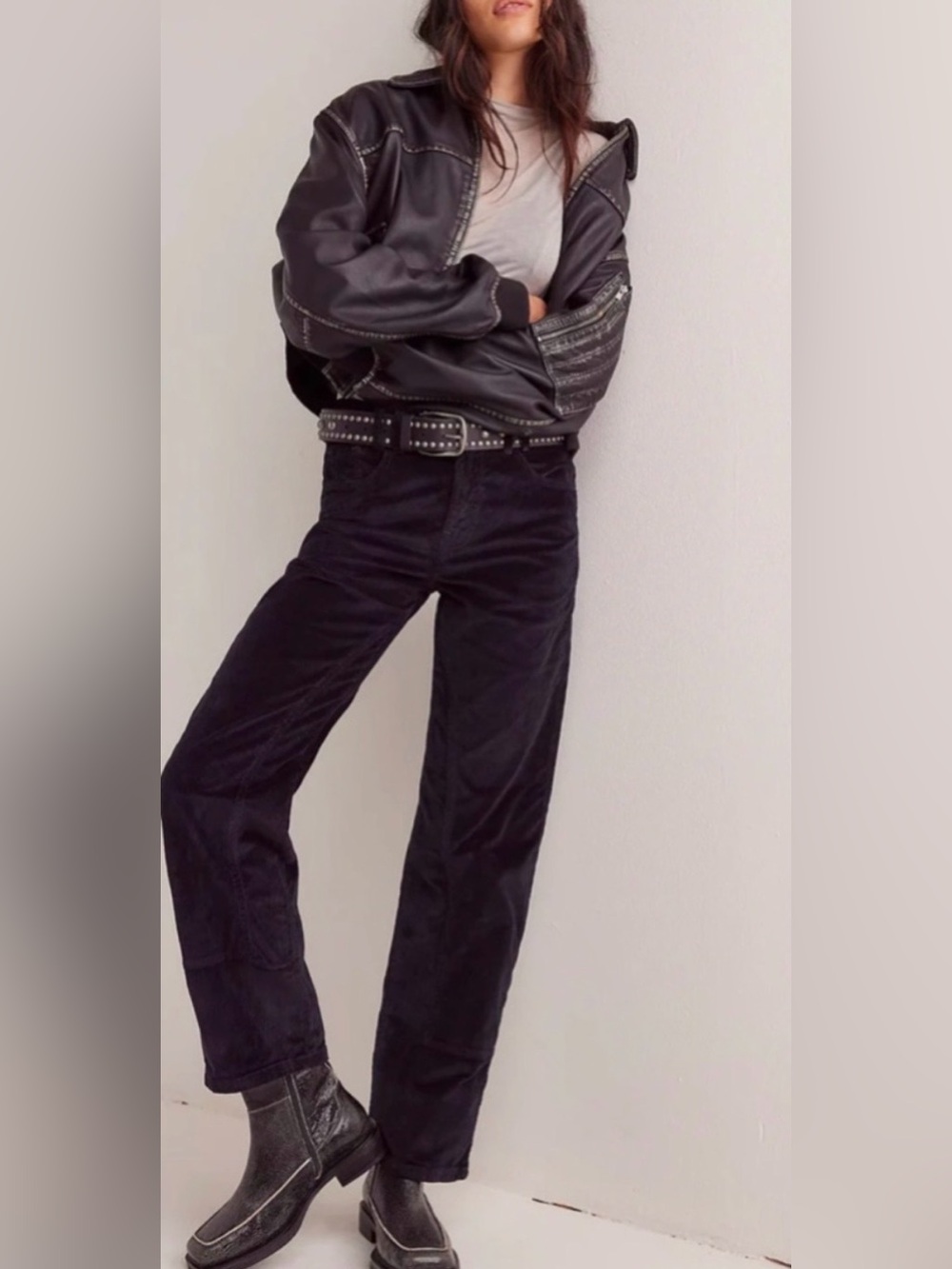 We the free Risk Taker High Rise Straight Corduroy Pant